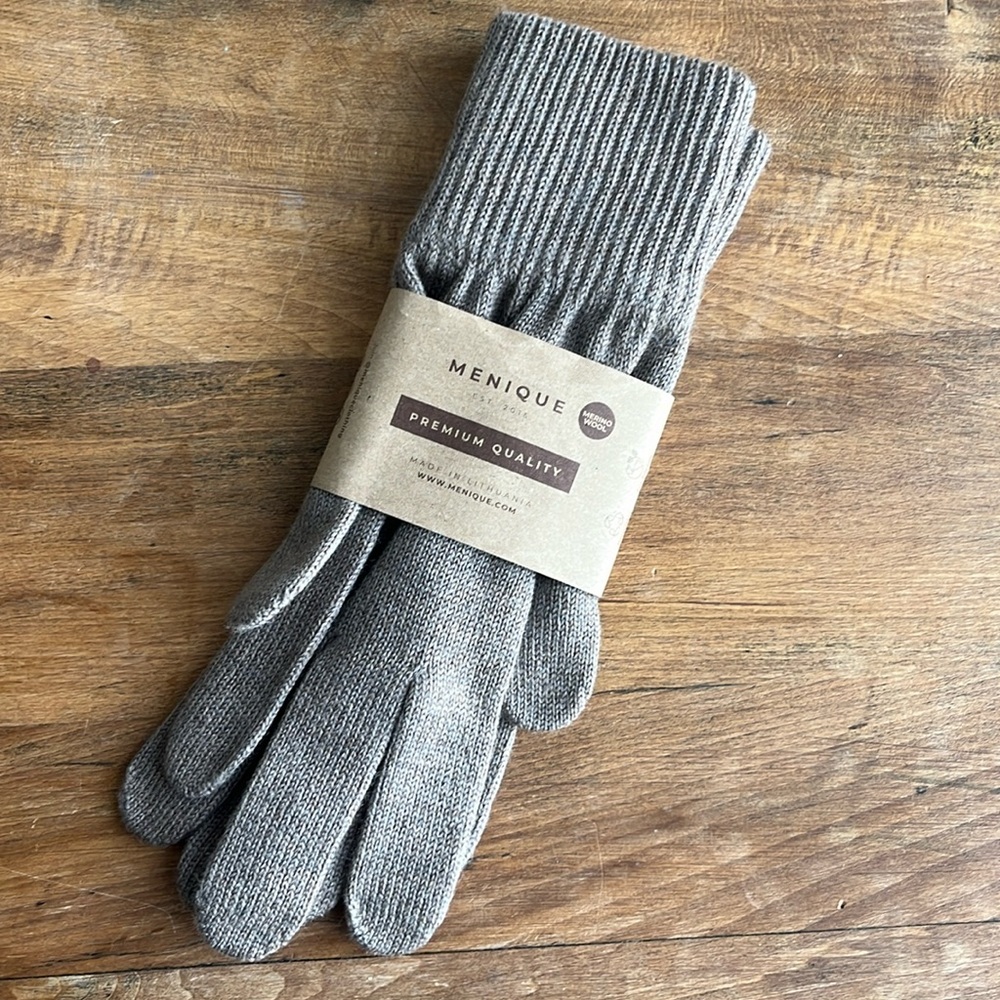 Menique Men's Knit Gloves Merino